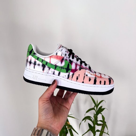 RARE Nike Air Force 1 Black Tie Dye - Picture 7 of 7